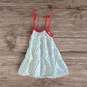 Vintage Todder Girls Her Majesty Dress Multi-Colored Hearts Adjustable Sz 4T